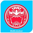 استیکر Retro Motocross