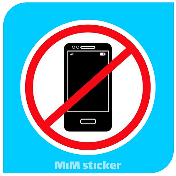 استیکر NO PHONE