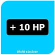 استیکر +10 HP