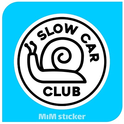 استیکر Slow Car