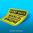 استیکر Keep Back