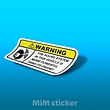 استیکر Warning 