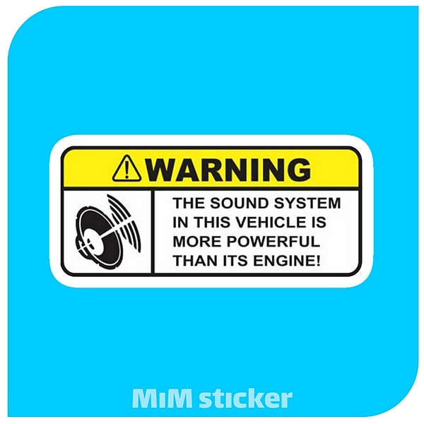 استیکر Warning 