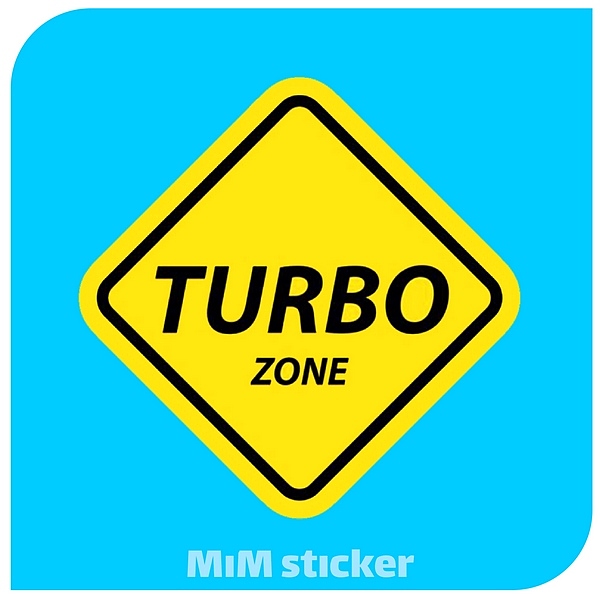 استیکر TURBO 