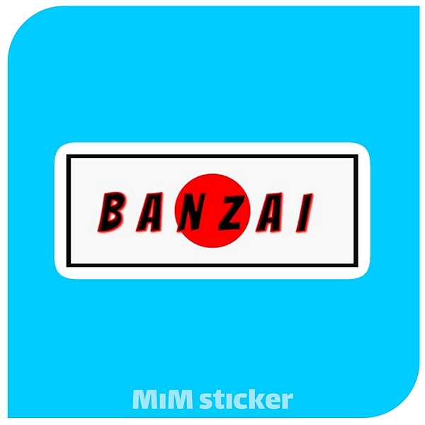 استیکر BANZAI