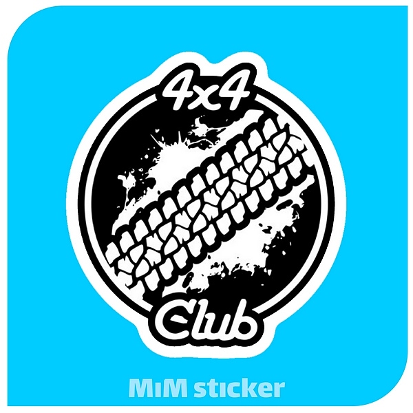 استیکر 4X4 CLUB 