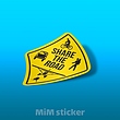 استیکر Share the road