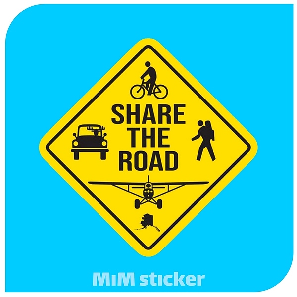 استیکر Share the road