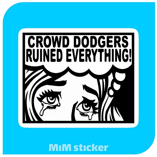 استیکر Crowd dodgers