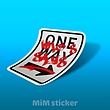 استیکر ONE WAY
