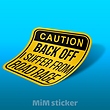 استیکر Caution
