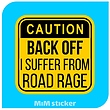 استیکر Caution