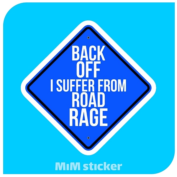 استیکر BACK OFF 