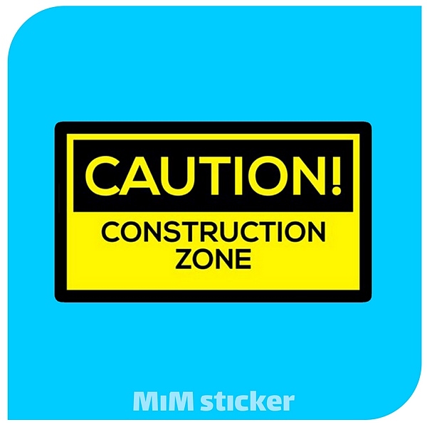 استیکر Caution
