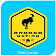 استیکر لگو bronco Nation