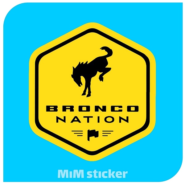 استیکر لگو bronco Nation