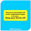 استیکر Keep your hands off