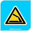 استیکر ترمز دستی Caution
