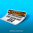 استیکر Warning 