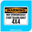 استیکر Warning 