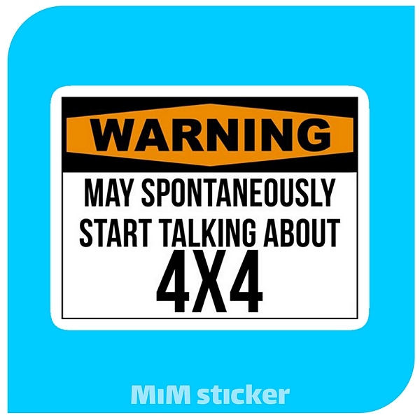 استیکر Warning 
