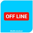 استیکر OFF LINE