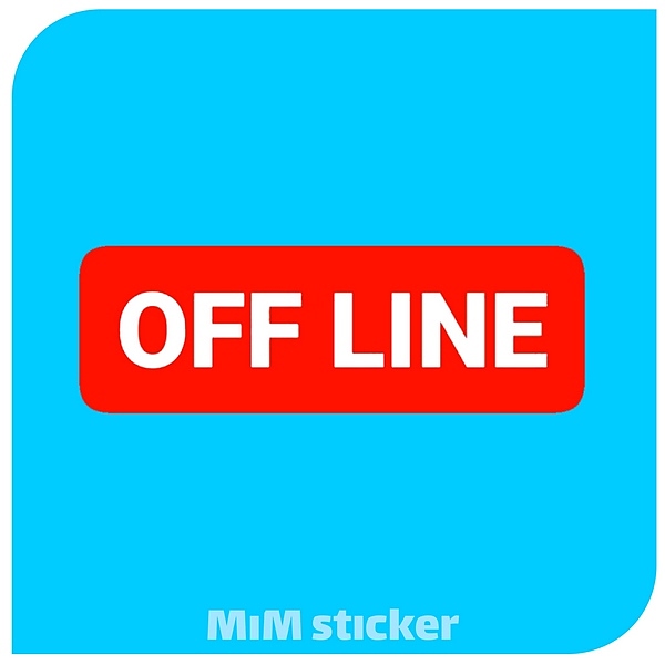 استیکر OFF LINE
