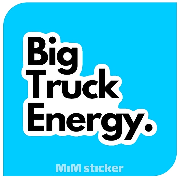 استیکر Big Truck Energy