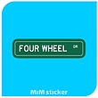 استیکر FOUR WHEEL