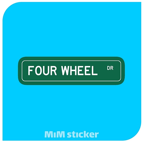 استیکر FOUR WHEEL