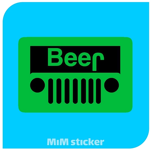 استیکر BEER
