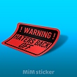 استیکر Warning 
