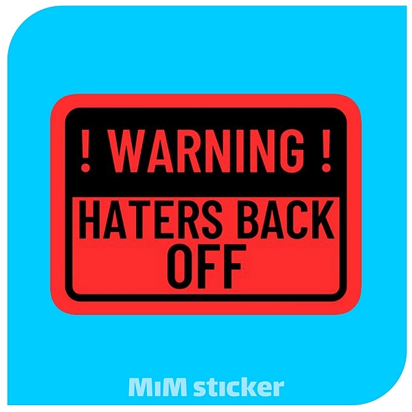 استیکر Warning 