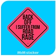 استیکر BACK OFF 