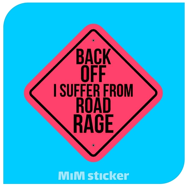 استیکر BACK OFF 