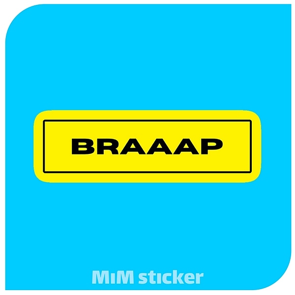 استیکر BRAAAP