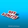 استیکر OFF LIMITS