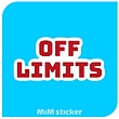 استیکر OFF LIMITS