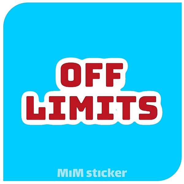 استیکر OFF LIMITS