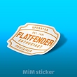 استیکر Flatfender