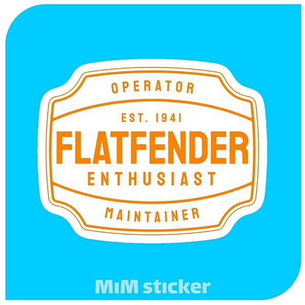 استیکر Flatfender