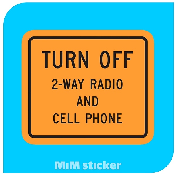استیکر TURN OFF