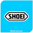 استیکر لوگو کلاه کاسکت SHOEI 