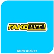 استیکر Fake life