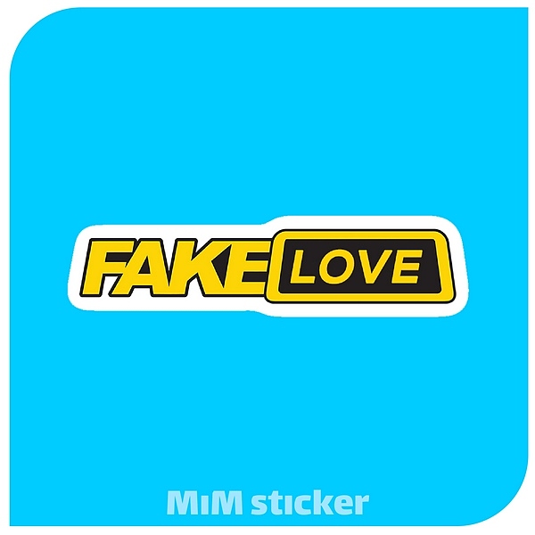 استیکر Fake love