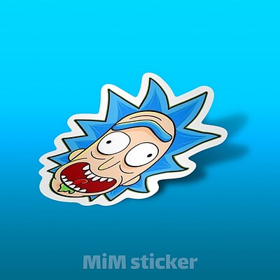 استیکر Rick and Morty 