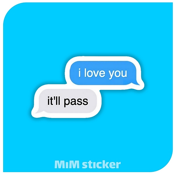استیکر text