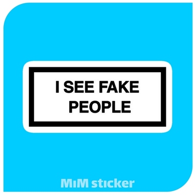لیبل I see fake people