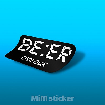 برچسب BEER O CLOCK 