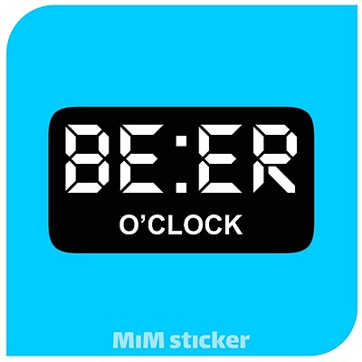 برچسب BEER O CLOCK 